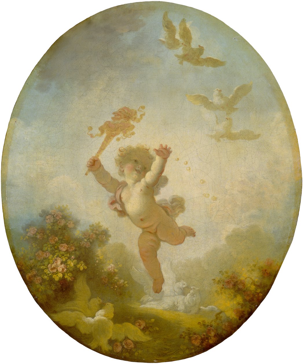Kærlighed som tåbelighed, ca. 1773-76 af Jean Honore Fragonard
