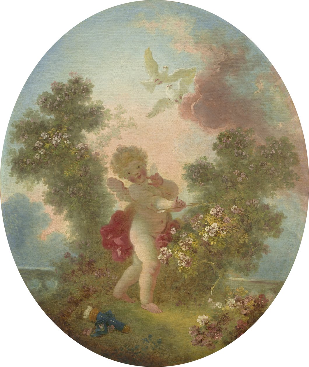 Elsker Sentinel, c.1773-76 af Jean Honore Fragonard
