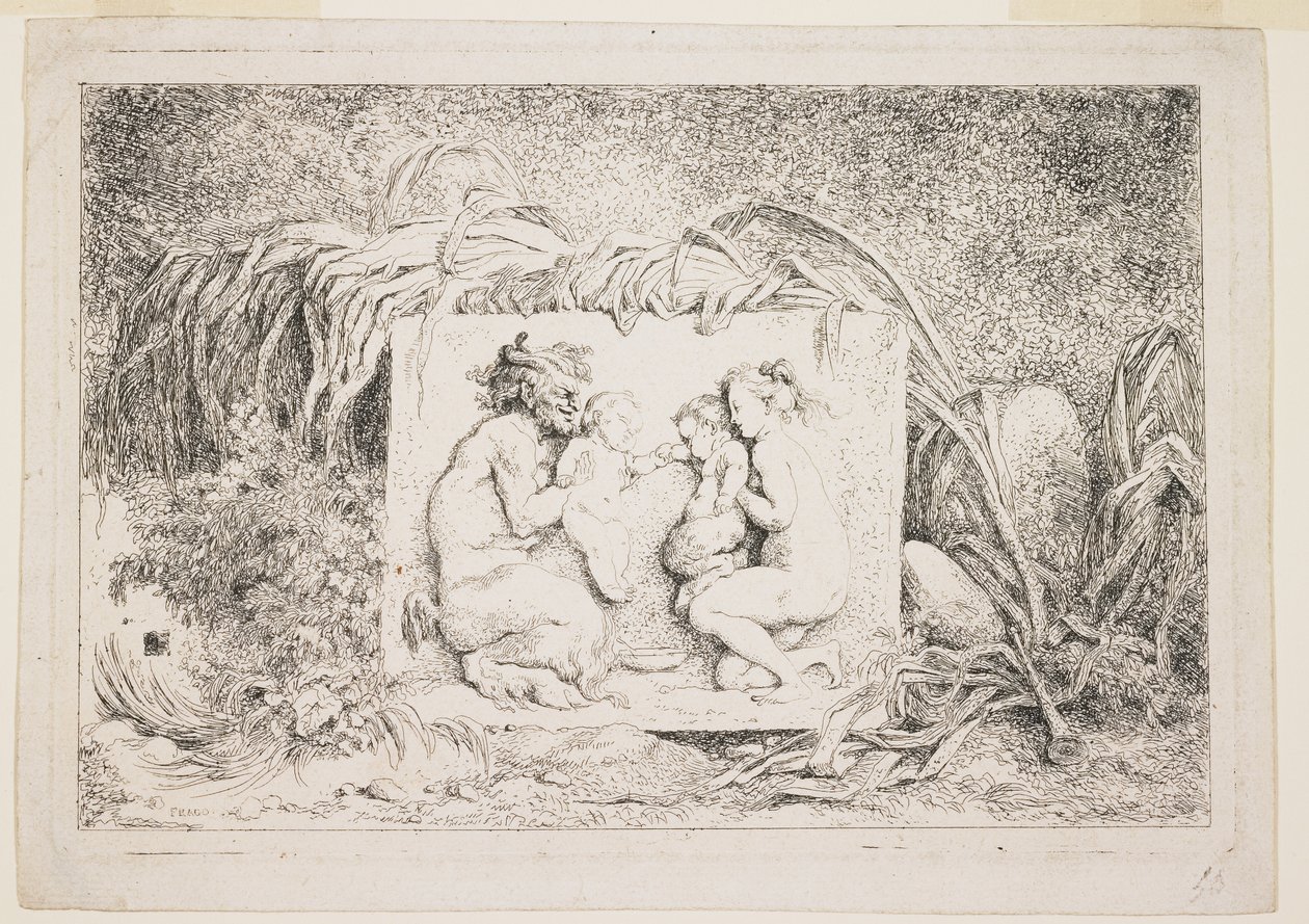 Satyrens familie, 1763 af Jean Honore Fragonard