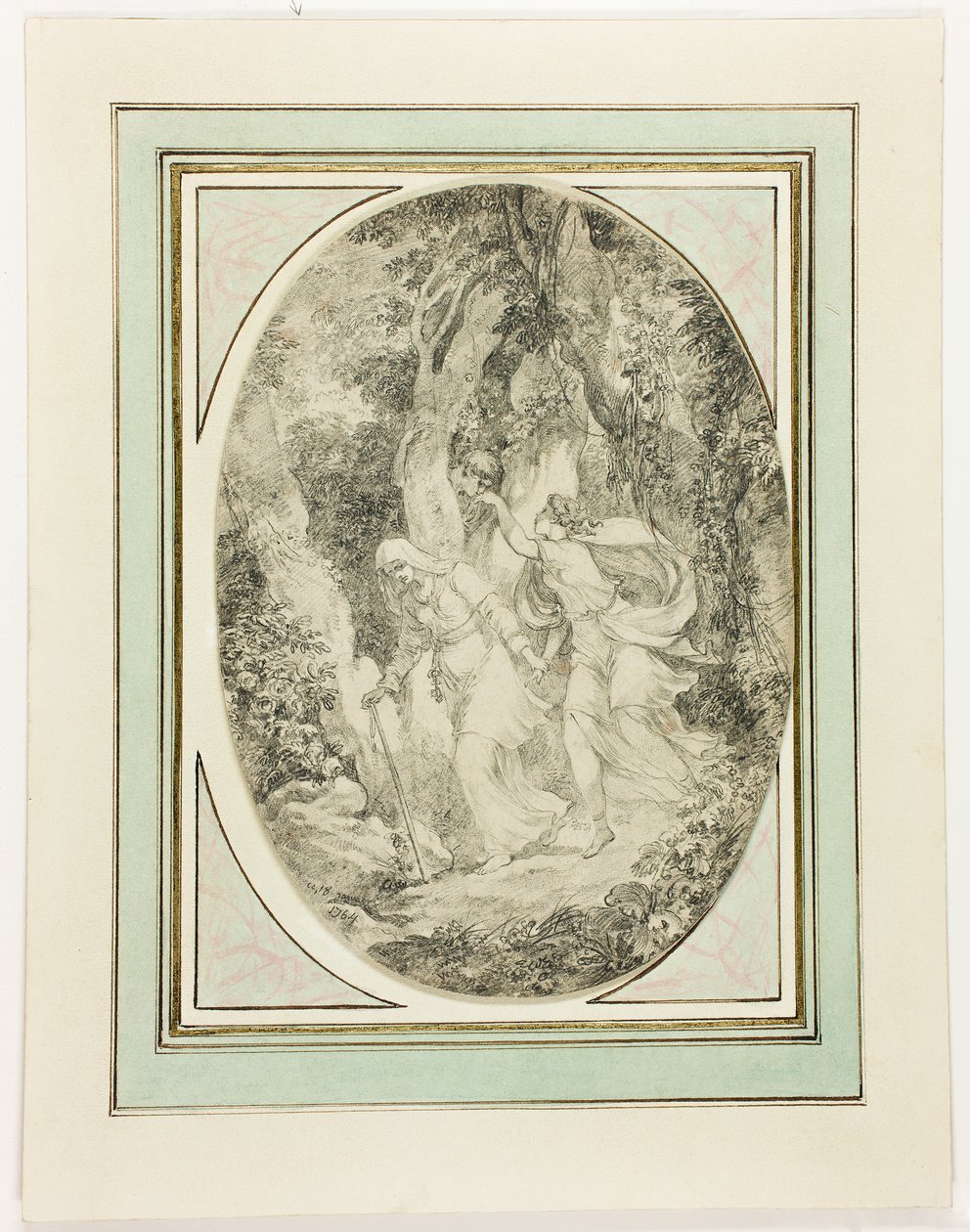 Allegori-genial kærlighed af Jean-Honore Fragonard