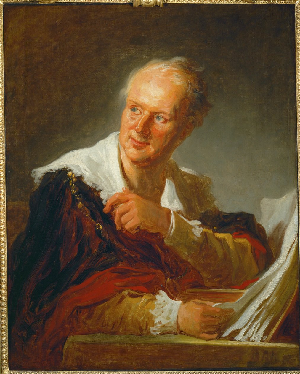 Denis Diderot, fransk forfatter, filosof, videnskabsmand og ... af Jean Honore Fragonard