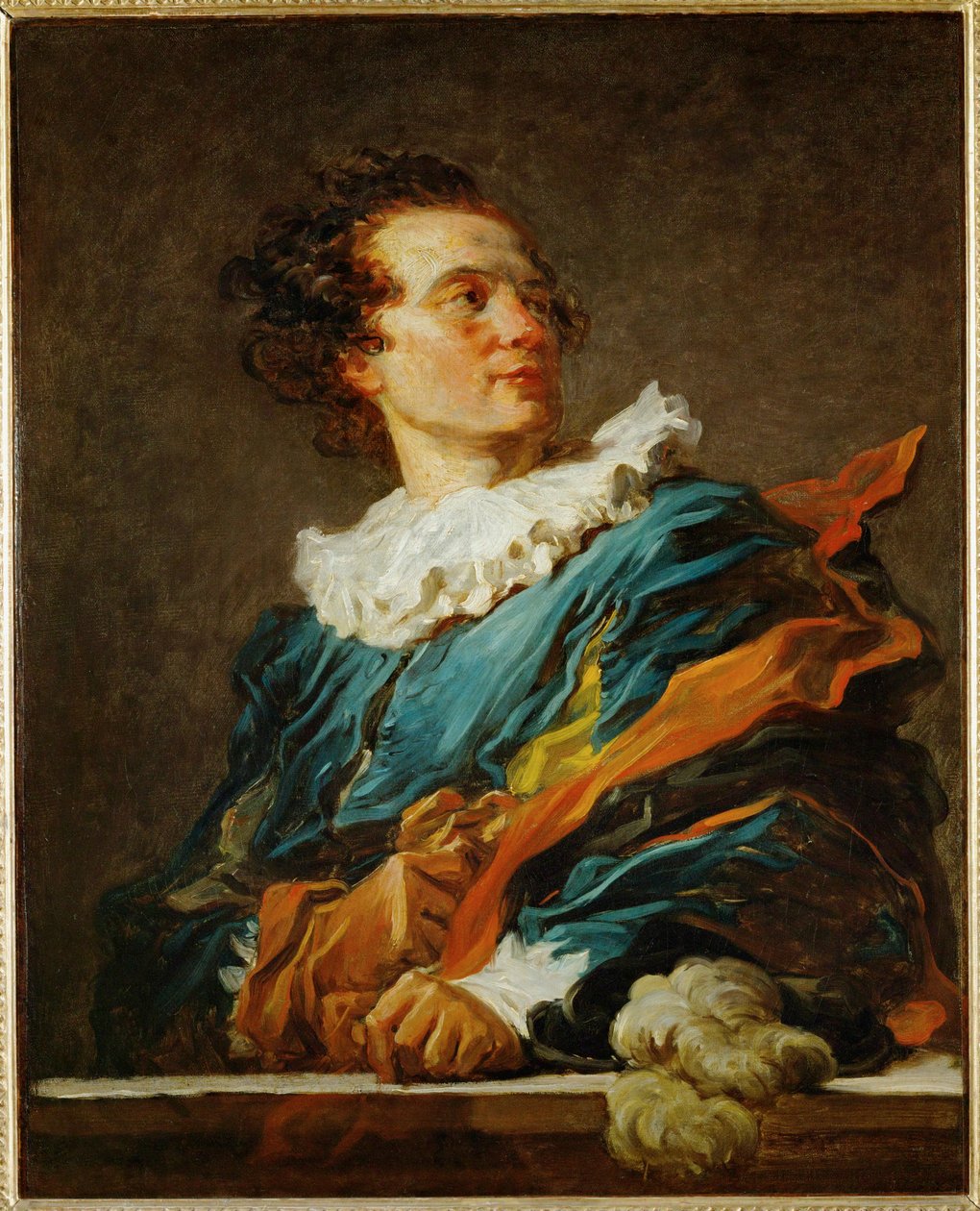 Fantasifigur, portræt af Abbe de Saint-Non ... af Jean-Honore Fragonard