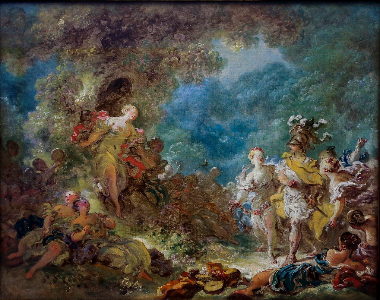 Rinaldo i Armidas haver af Jean Honore Fragonard