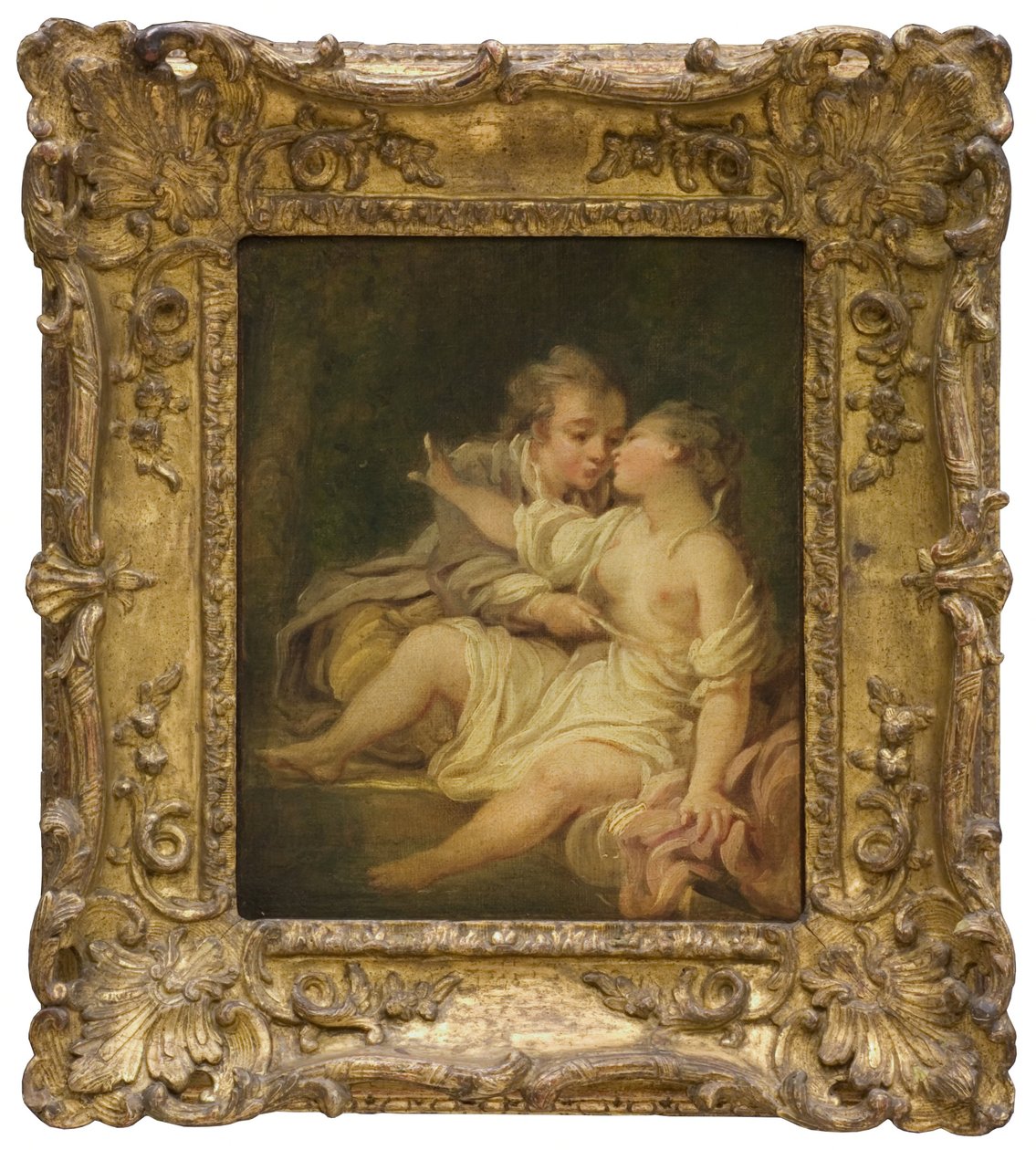 Overrasket i badet af Jean-Honore Fragonard