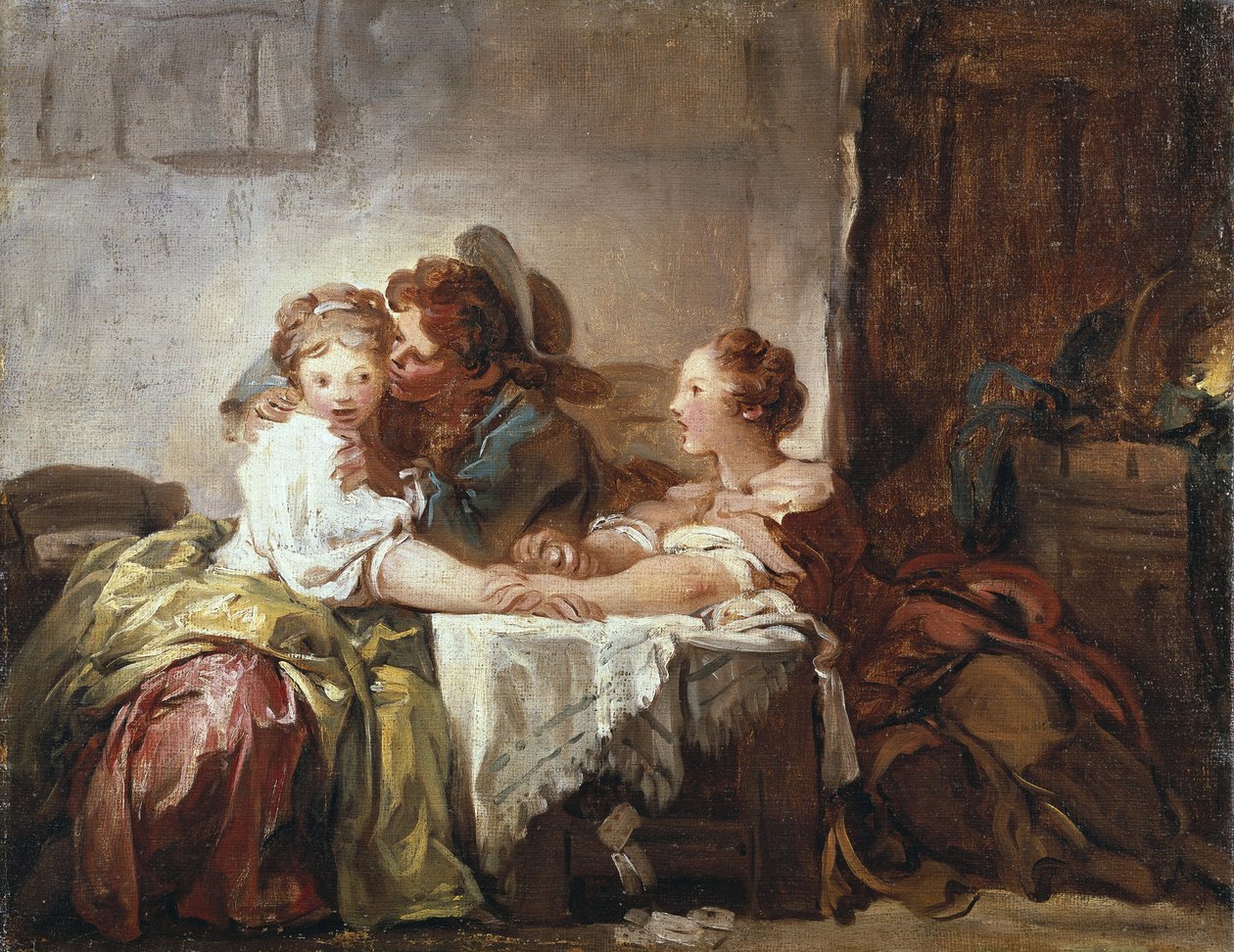 Det indfangede kys af Jean-Honore Fragonard