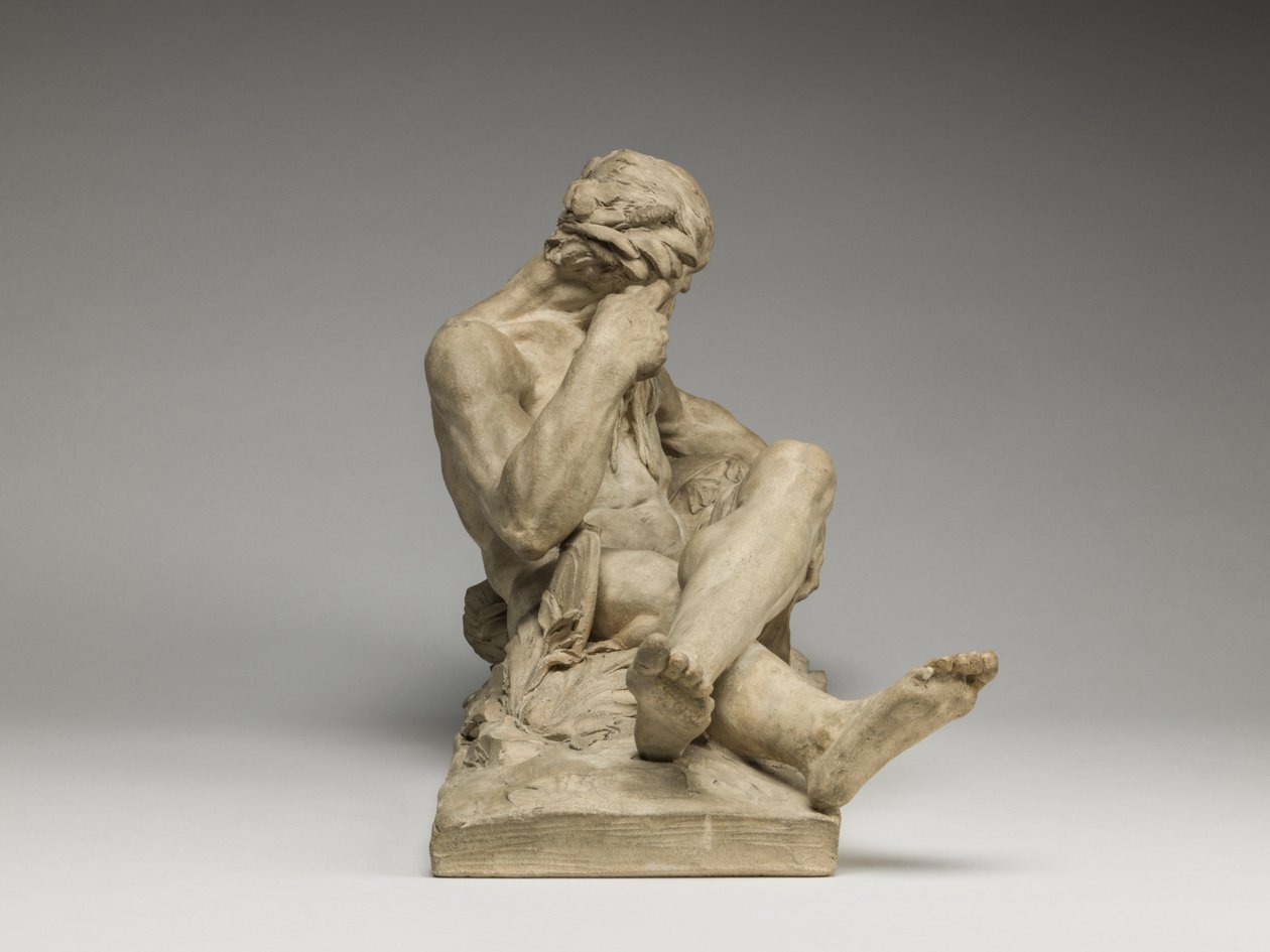 River God, 1755 (terracotta) af Jean Jacques Caffieri