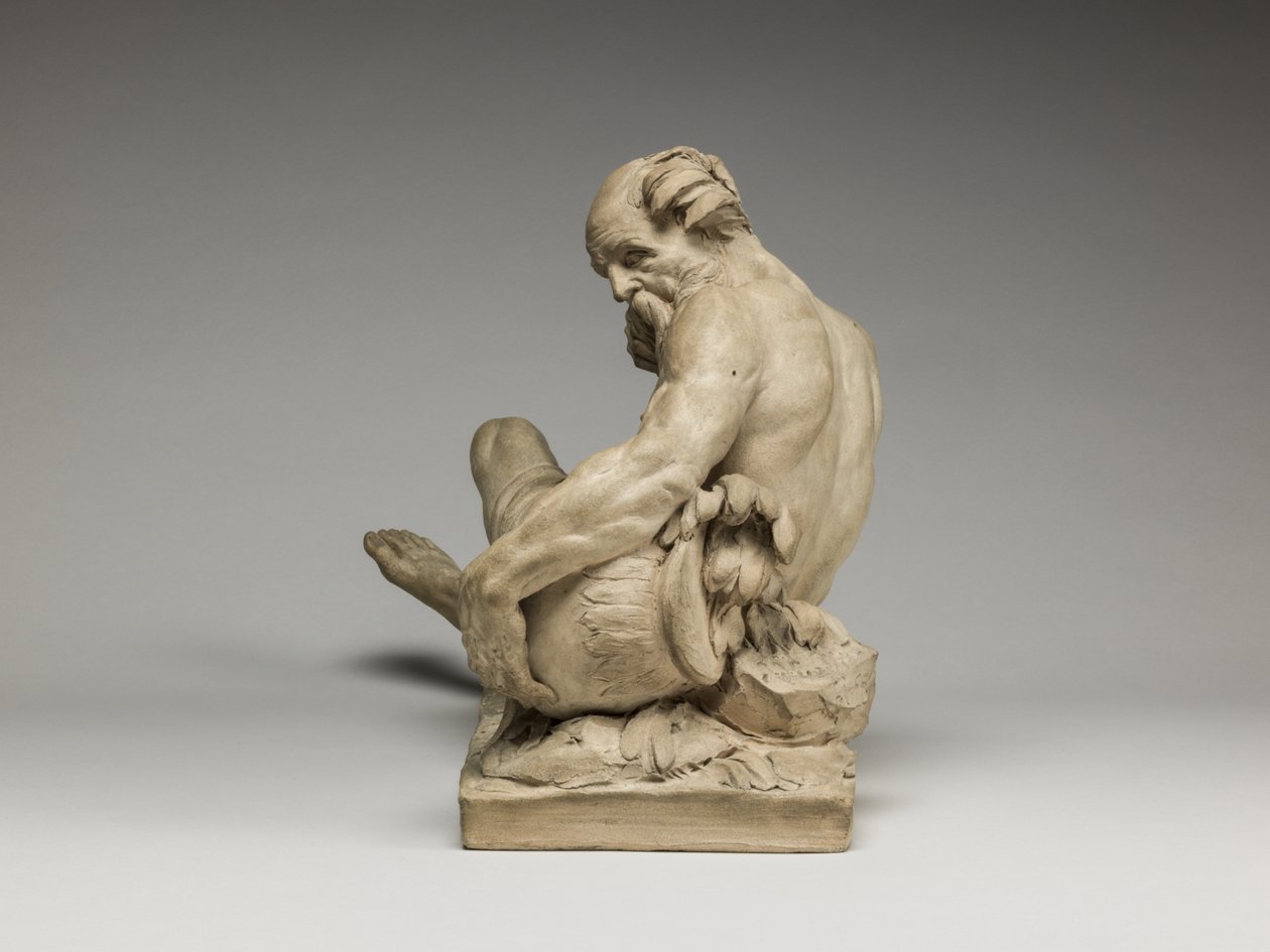River God, 1755 (terracotta) af Jean Jacques Caffieri