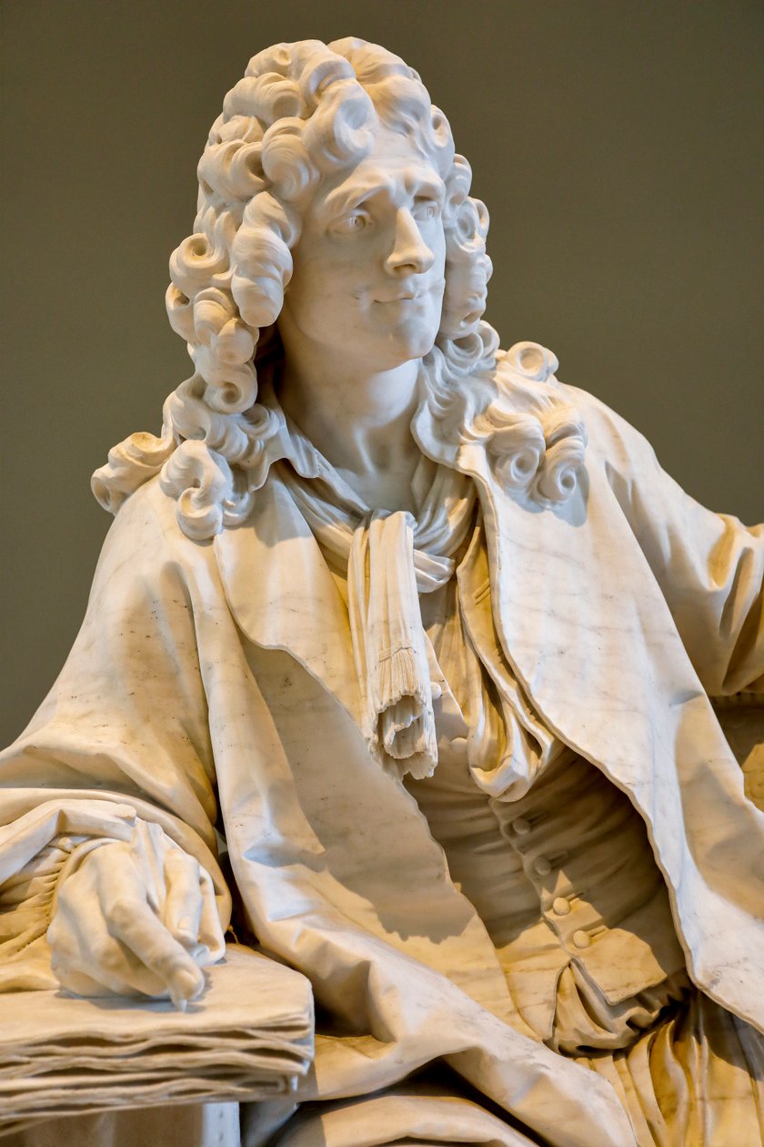 Jean Baptiste Poquelin kendt som Moliere af Jean Jacques Caffieri