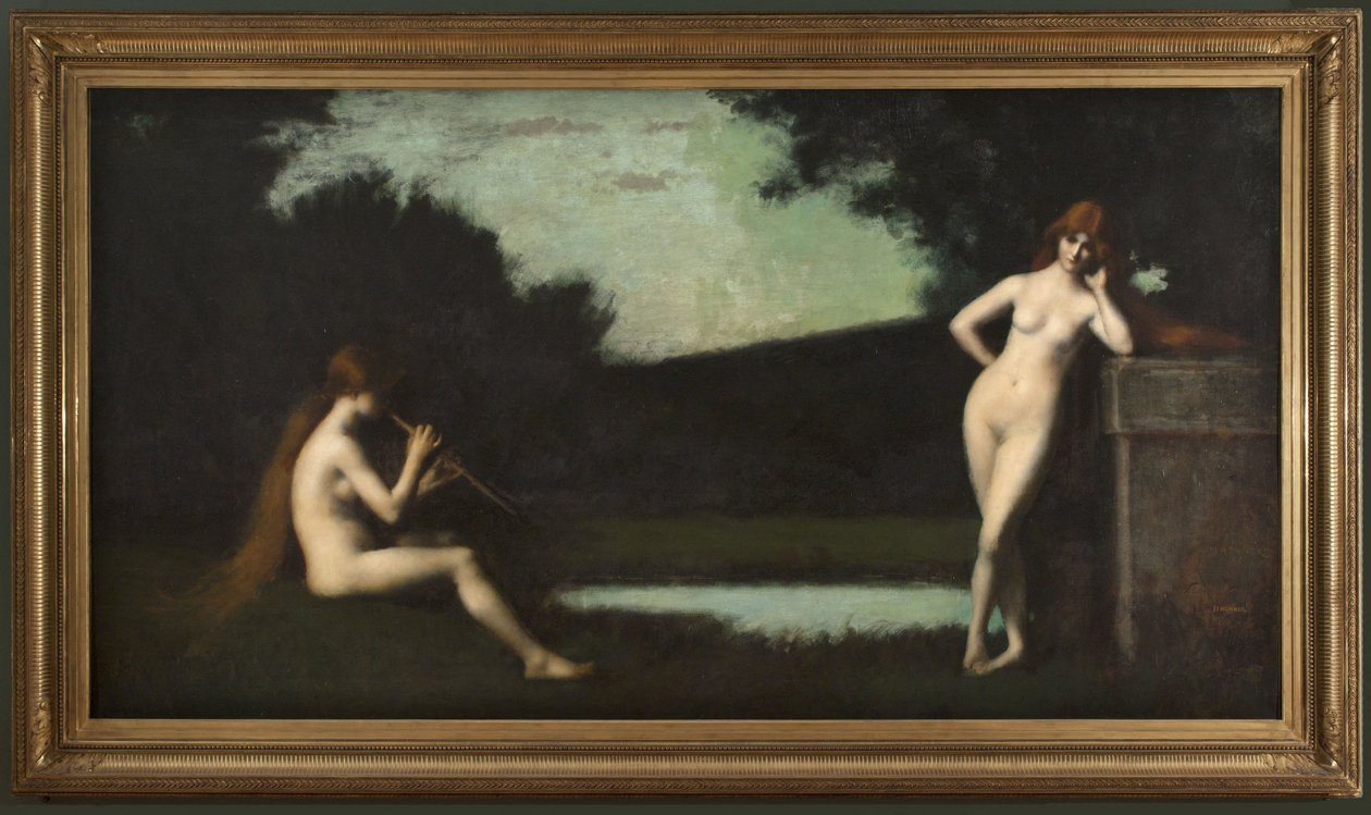 Eglogue, ca. 1879 (olie på lærred) af Jean Jacques Henner