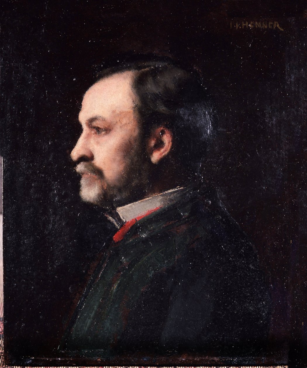 Portræt af Louis Pasteur (1822-1895), fransk kemiker og biolog, - af Henner, Museum for Institut Pasteur. af Jean Jacques Henner