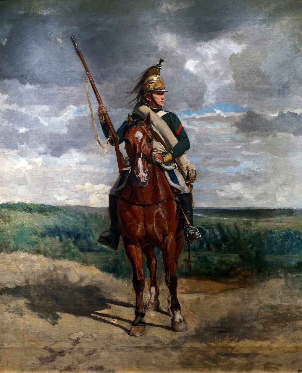 Drage på landet, ca. 1876 (olie på lærred) af Jean Louis Ernest Meissonier
