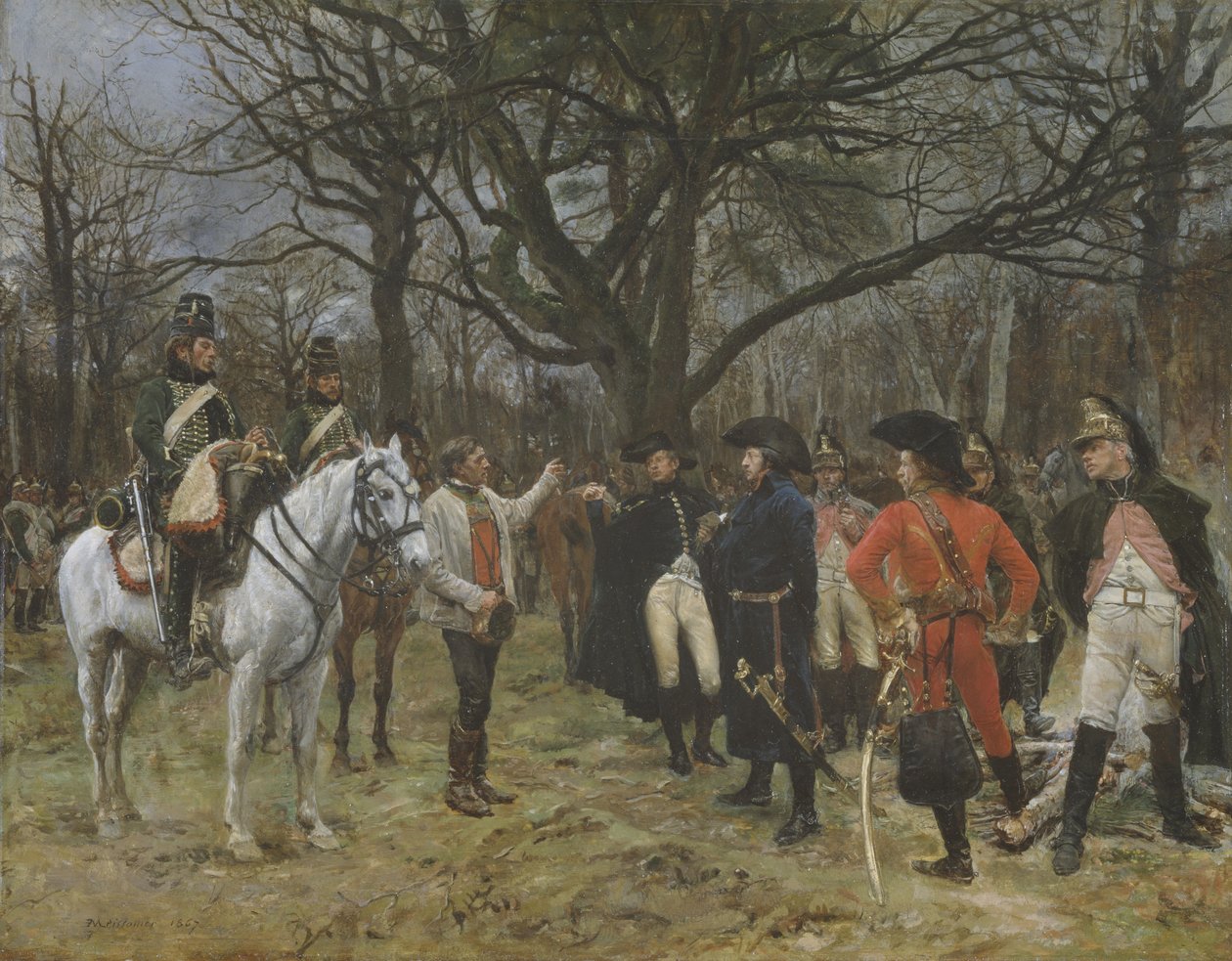 Information - General Desaix og bonden af Jean Louis Ernest Meissonier