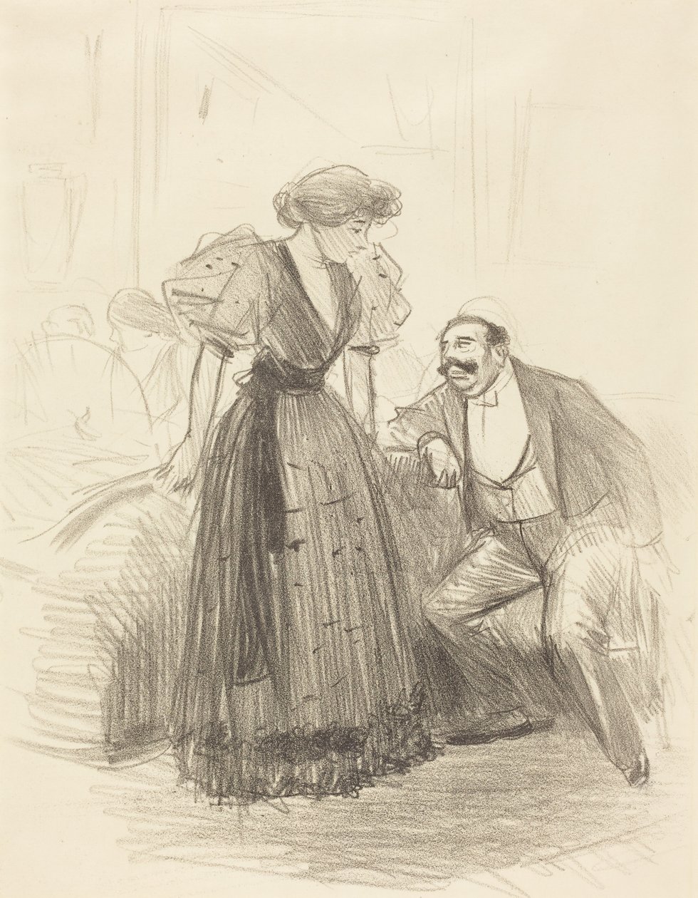 Ved en aftenfest af Jean-Louis Forain