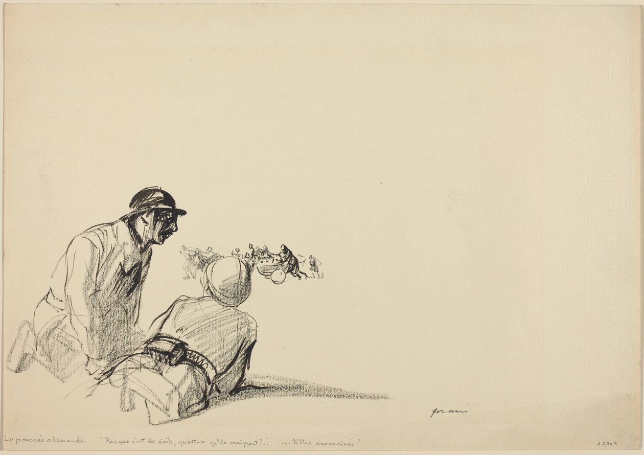 Tysk fremrykning af Jean-Louis Forain