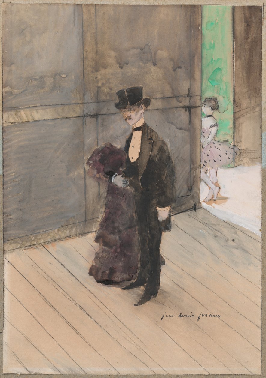 Bag kulisserne af Jean-Louis Forain