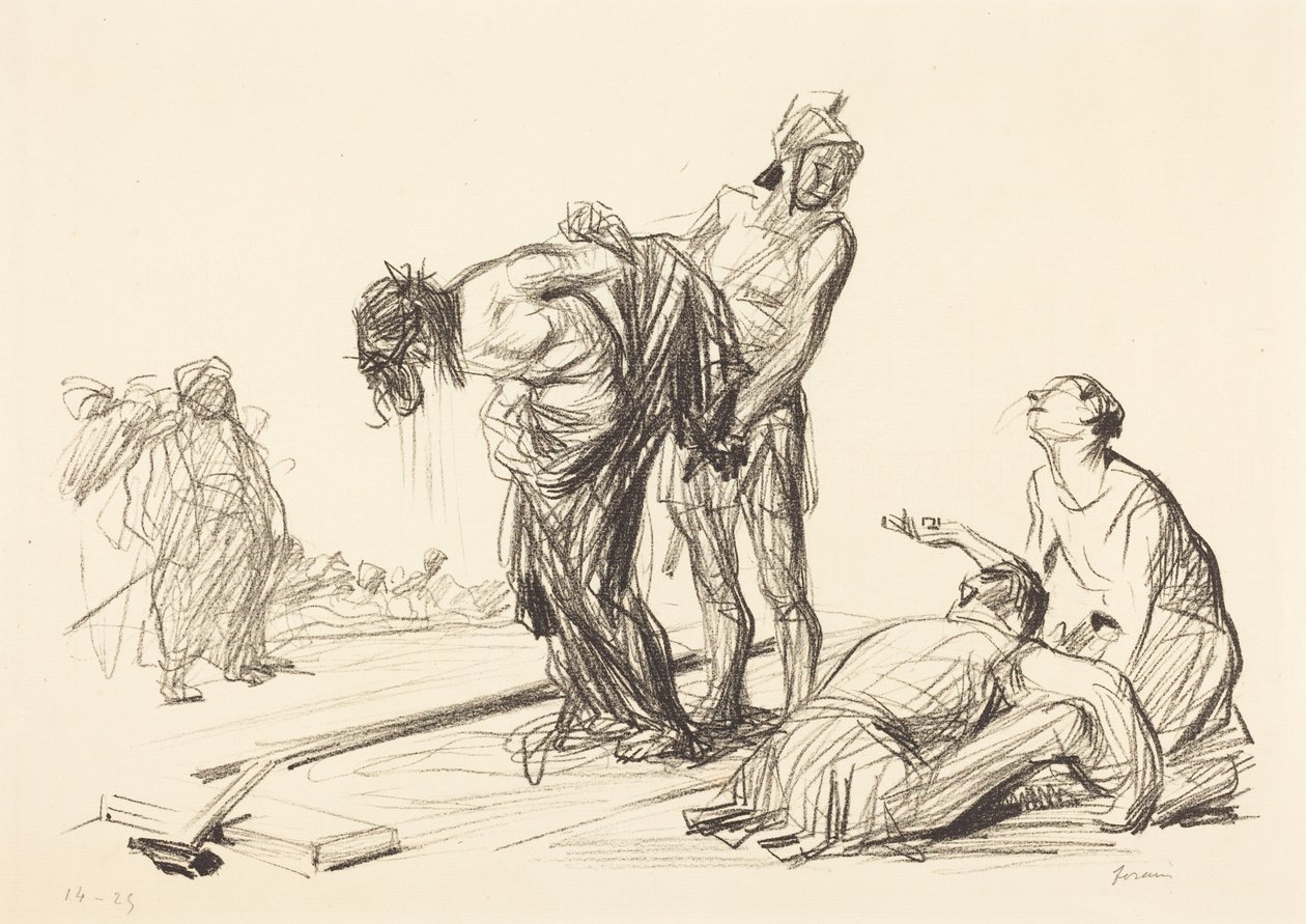 Kristus uden tøj (Christ Stripped of His Clothes) af Jean-Louis Forain