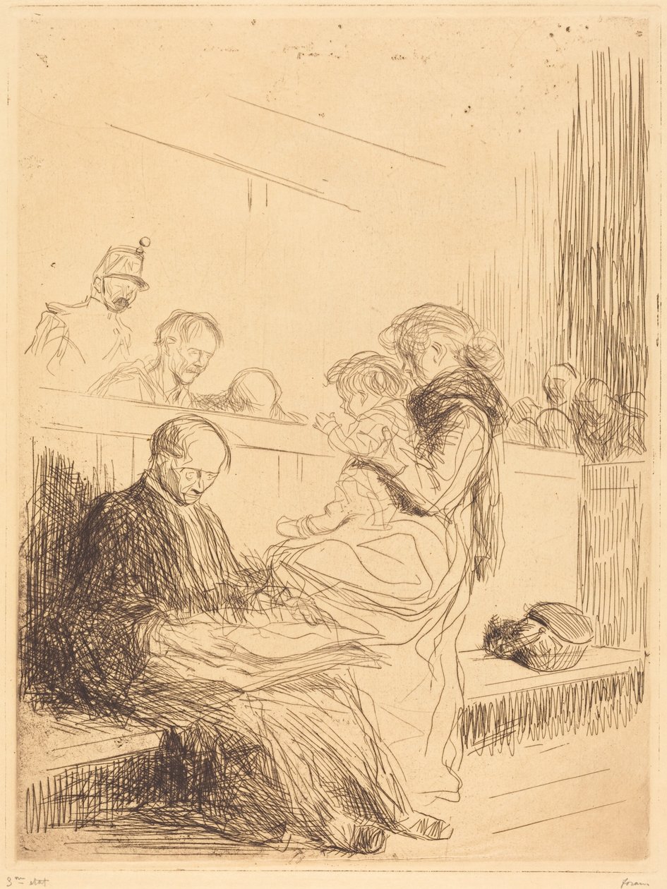 Den anklagede og barnet af Jean-Louis Forain