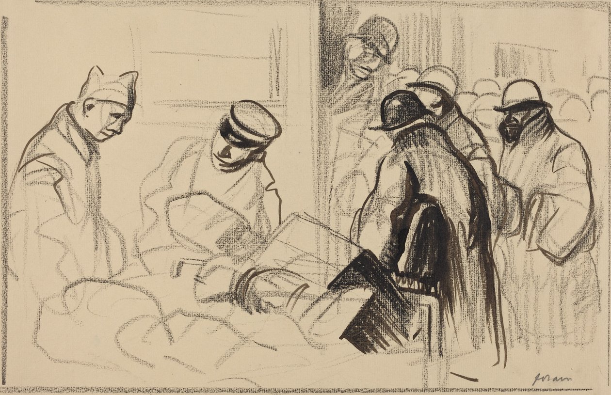 Toget til Bern (The Train for Berne) af Jean-Louis Forain
