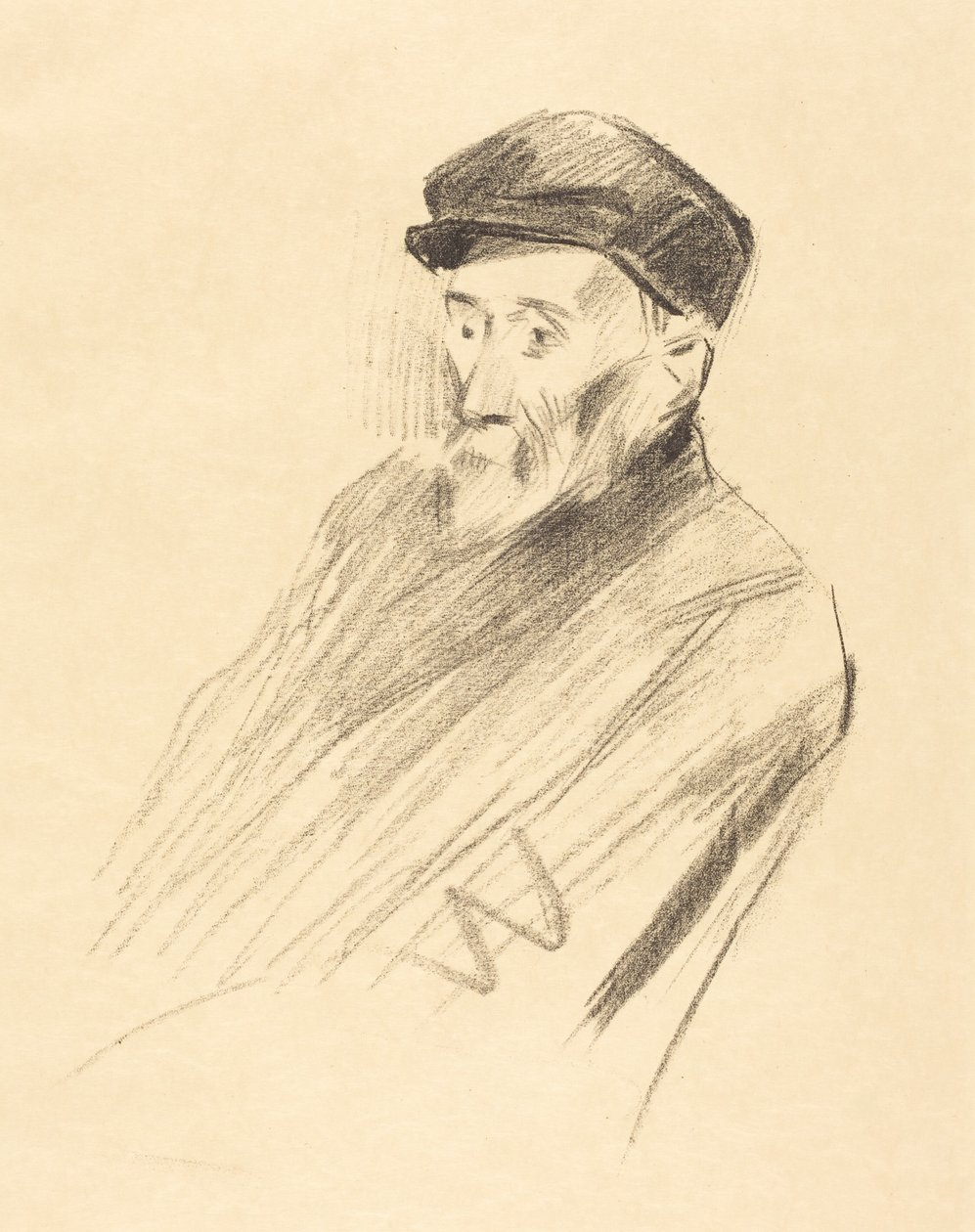 Portræt af Renoir (3. planche) af Jean-Louis Forain