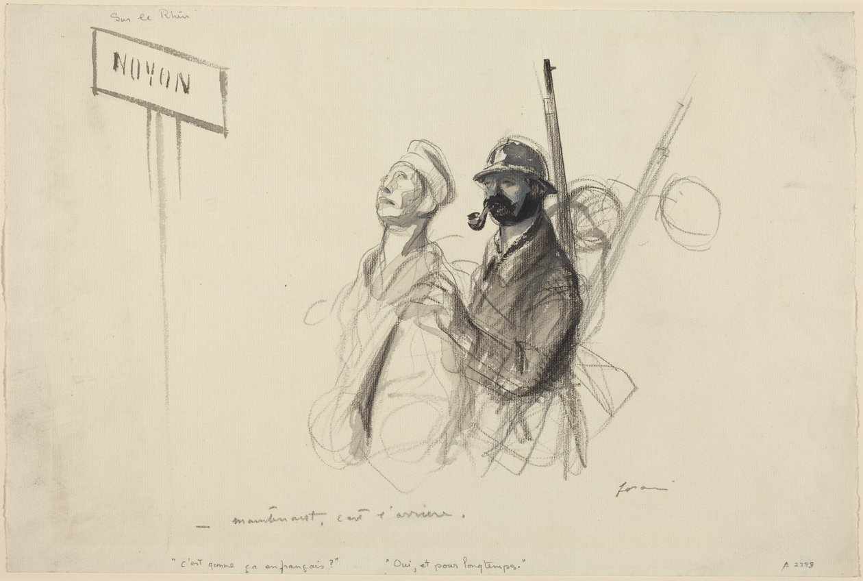Ved Rhinen. – nu er det baglandet. af Jean-Louis Forain