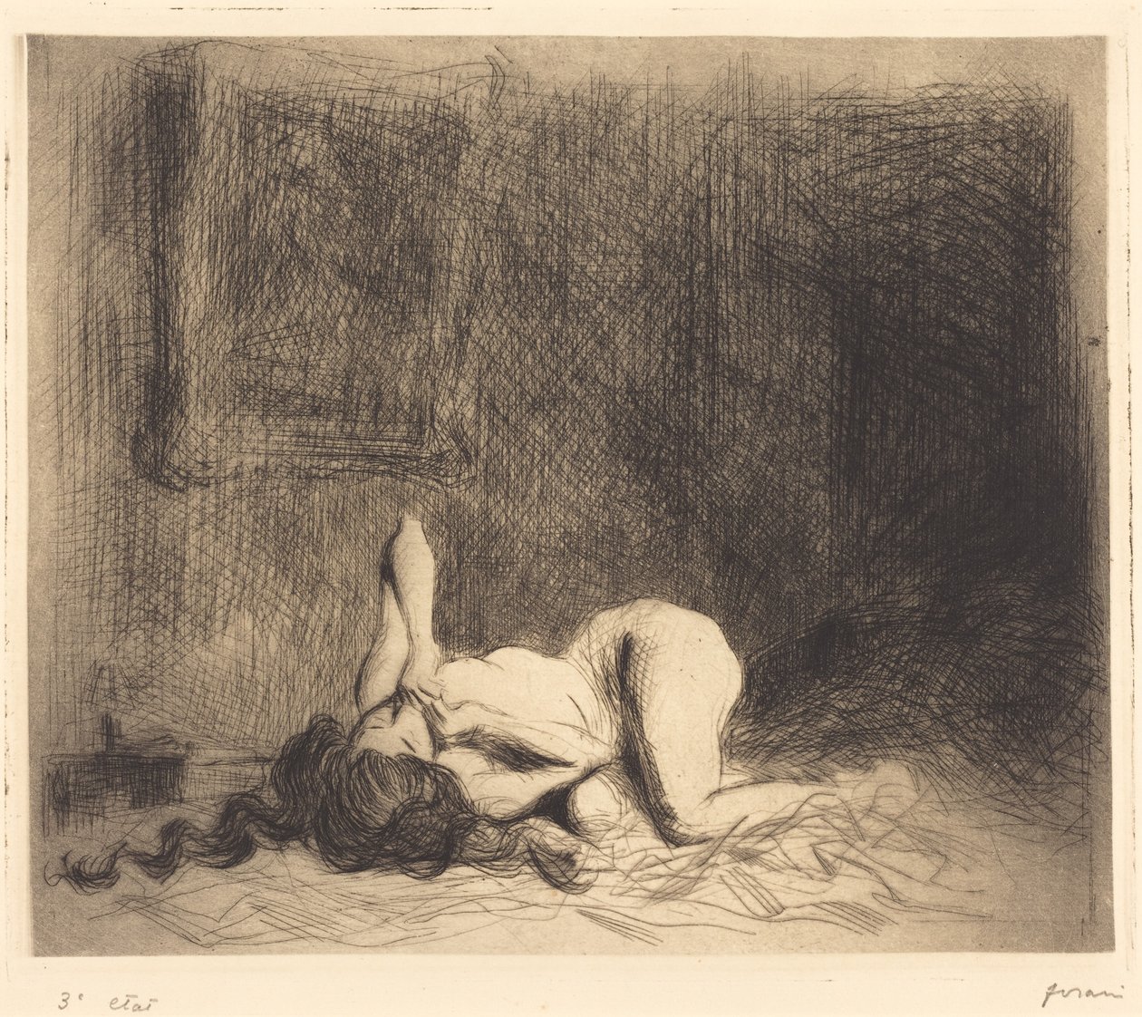 På sengen af Jean-Louis Forain