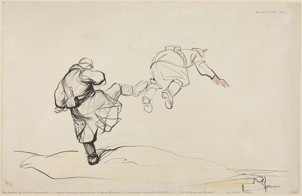 Erobringen af Fort Douaumont af Jean-Louis Forain