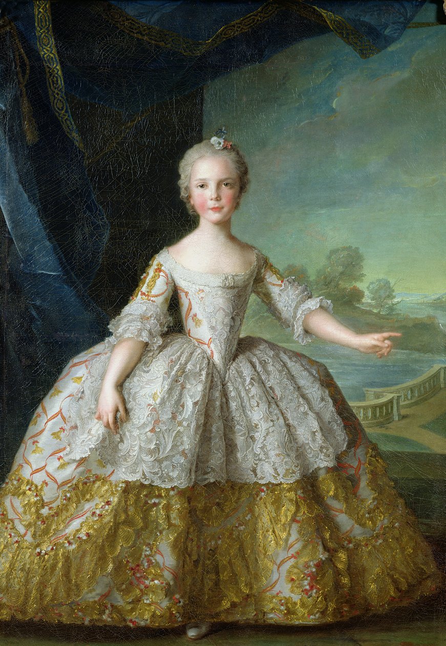Infanta Isabelle de Bourbon-Parma (1741-63) 1749 (olie på lærred) af Jean Marc Nattier