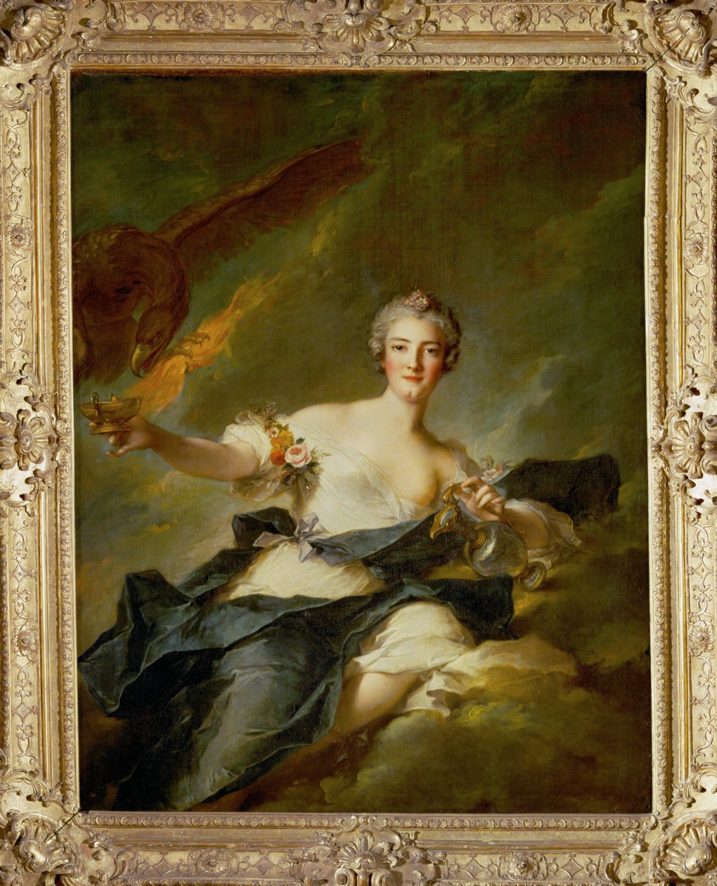 La duchess de Chaulnes represente en Hebe - hertuginden af Chaulnes som Hebe ... af Jean-Marc Nattier