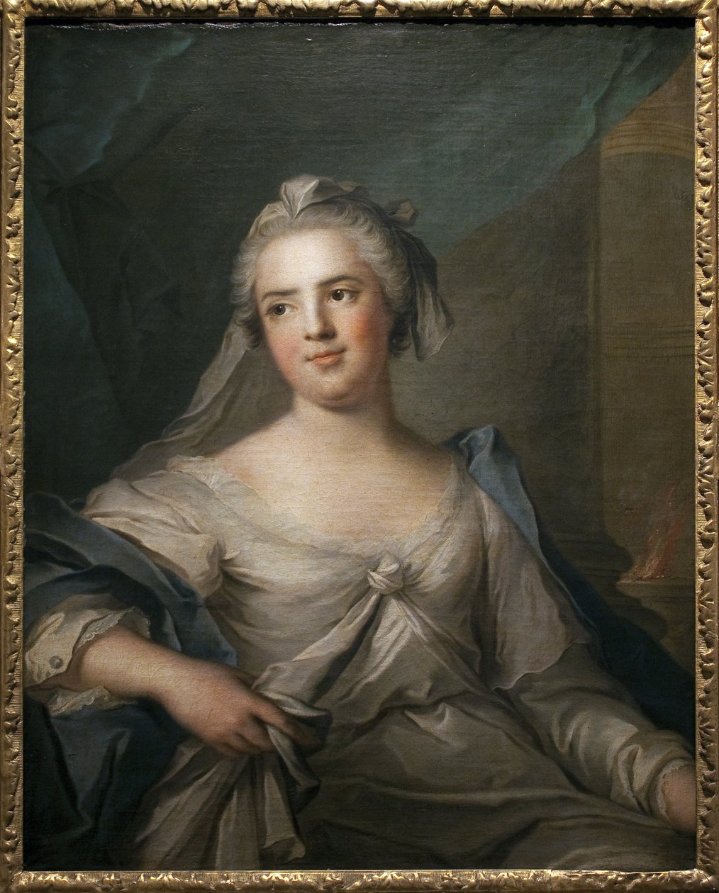 Madame Infante in vestale - Maleri af Jean Marc (Jean-Marc) Nattier (1685-1766), olie på lærred, fransk kunst fra 1700-tallet - Musee des Beaux Arts de Pau af Jean Marc Nattier