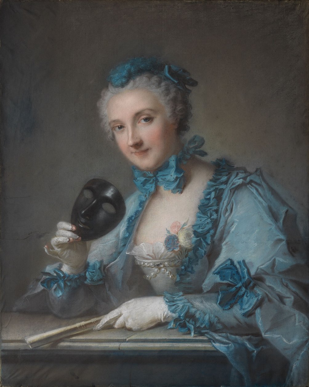 Portræt af Louise-Geneviève Royer af Jean-Marc Nattier