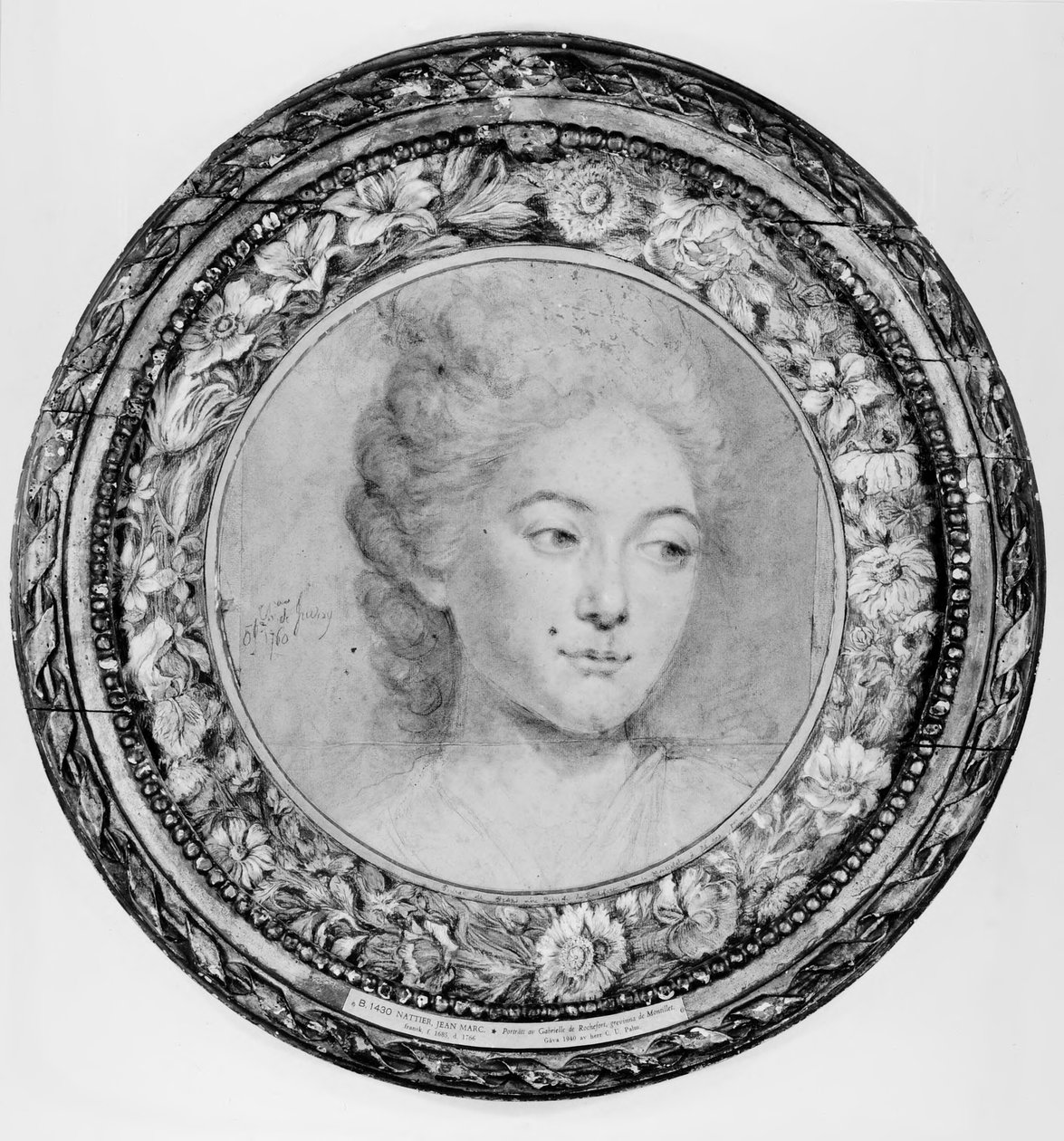 Portræt af Gabrielle de Rochefort, grevinde de Montillet af Jean-Marc Nattier