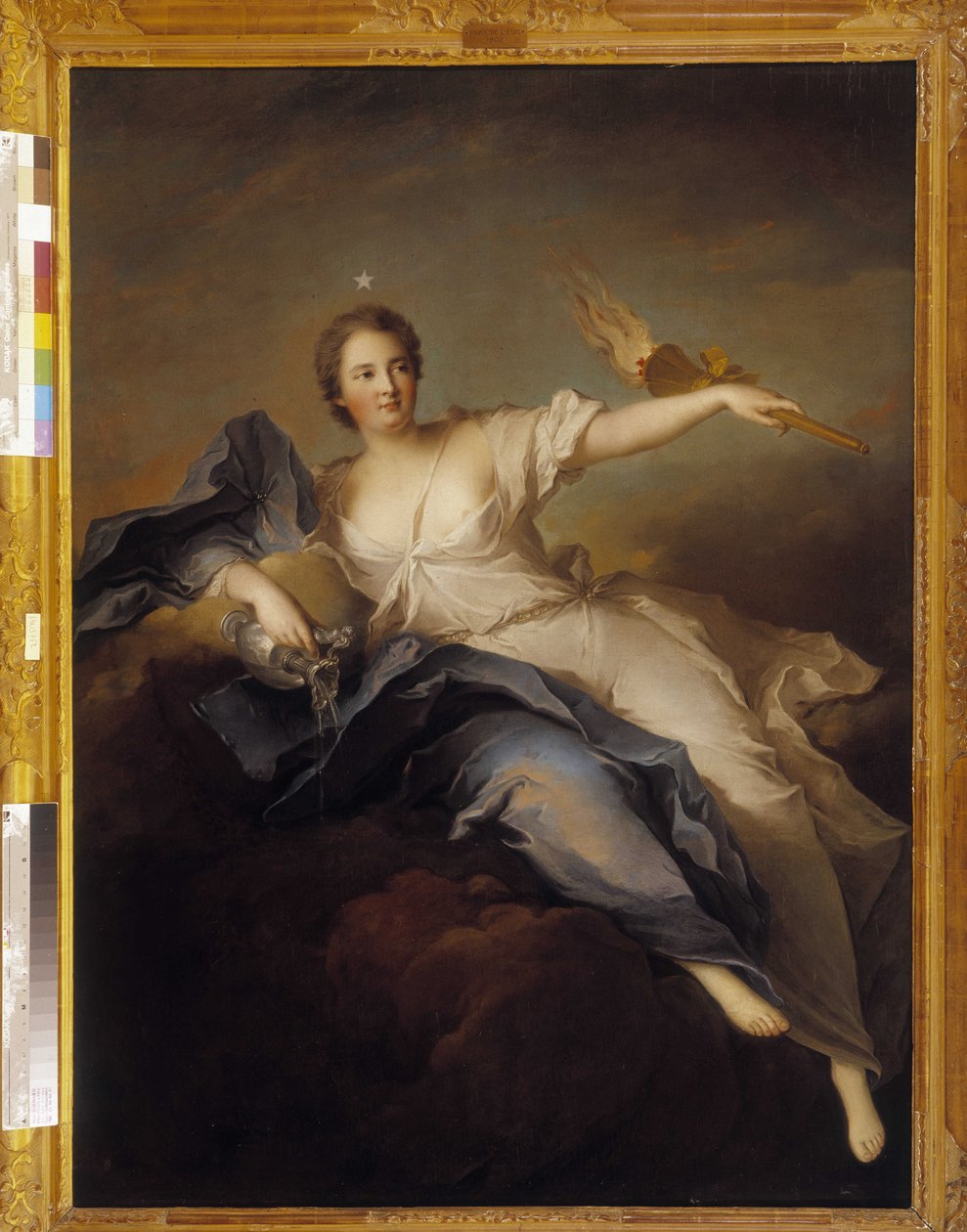 Portræt af Madame de Chateauroux som Aurora af Jean Marc Nattier