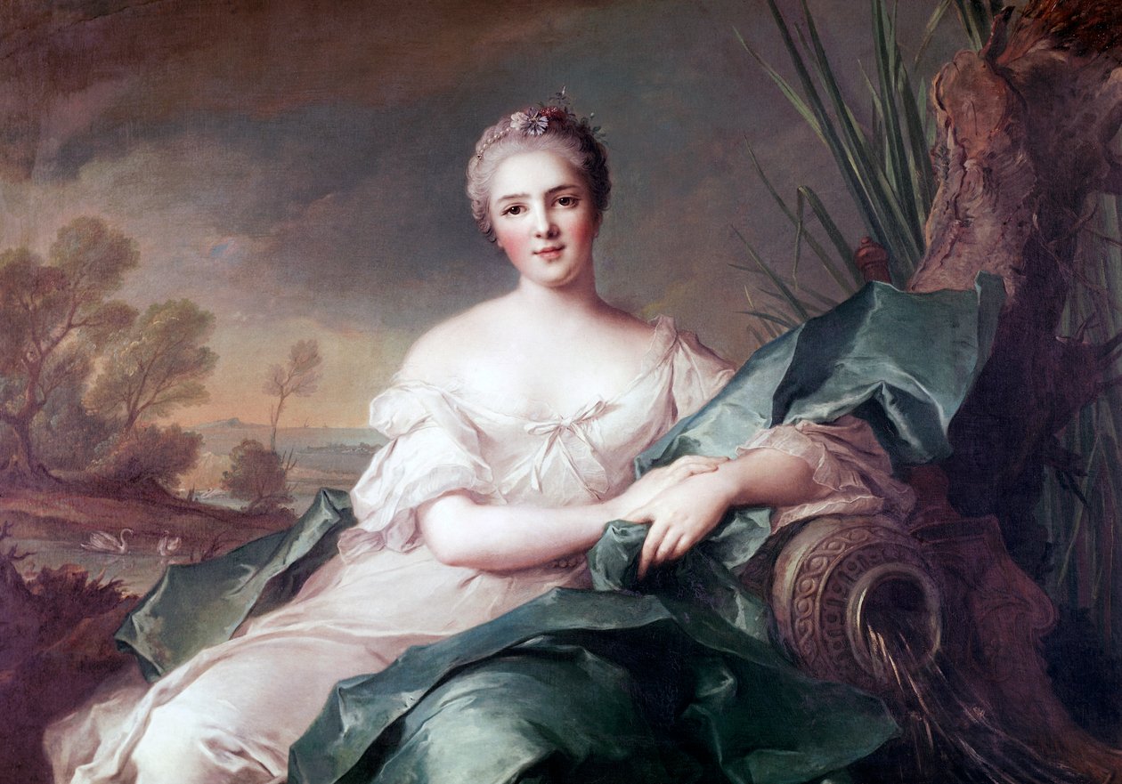Portræt af prinsesse Victoire af Frankrig, af Jean-Marc Nattier, olie på lærred af Jean Marc Nattier