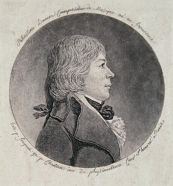 Sebastien Demar (1763-1832) graveret af Gilles-Louis Chretien (1754-1811) (gravering) af Jean (after) Fouquet