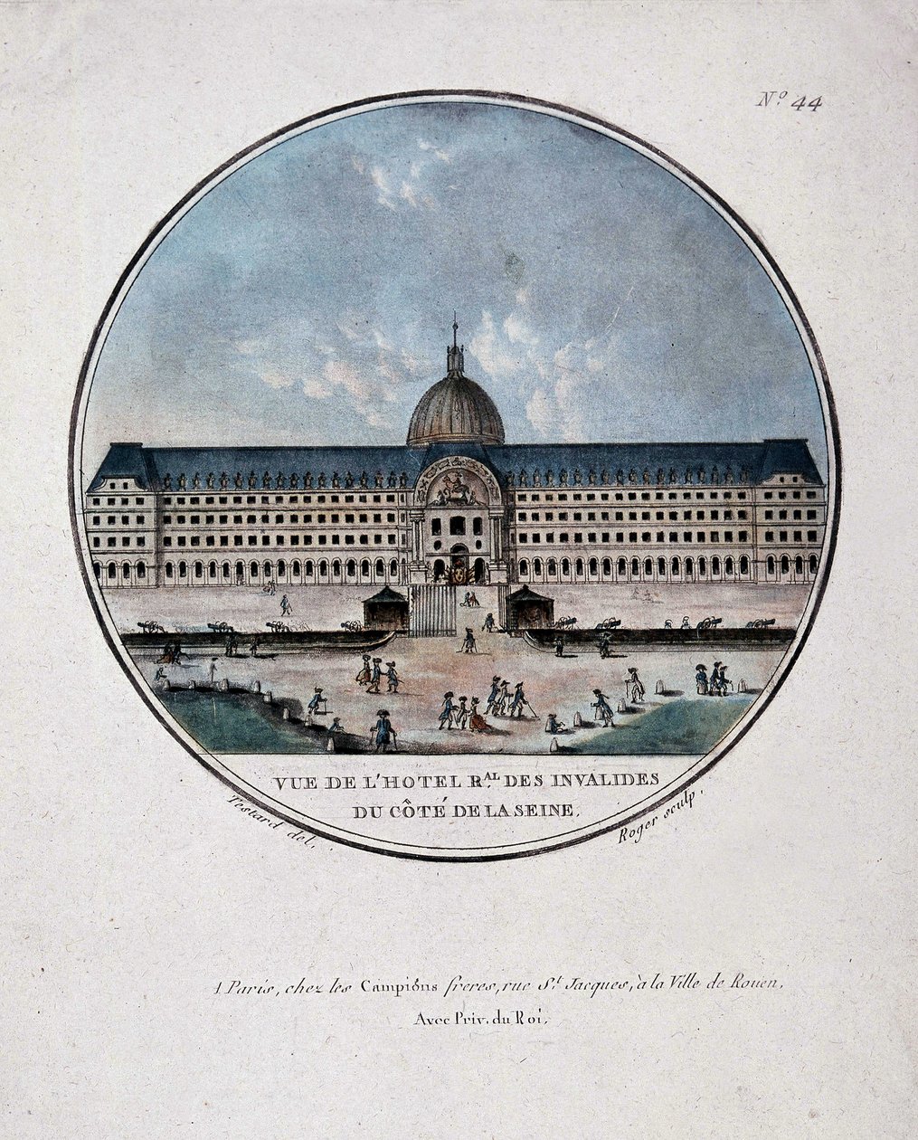 Les Invalides, Paris af Testard, 19. december af Jean (after) Testard