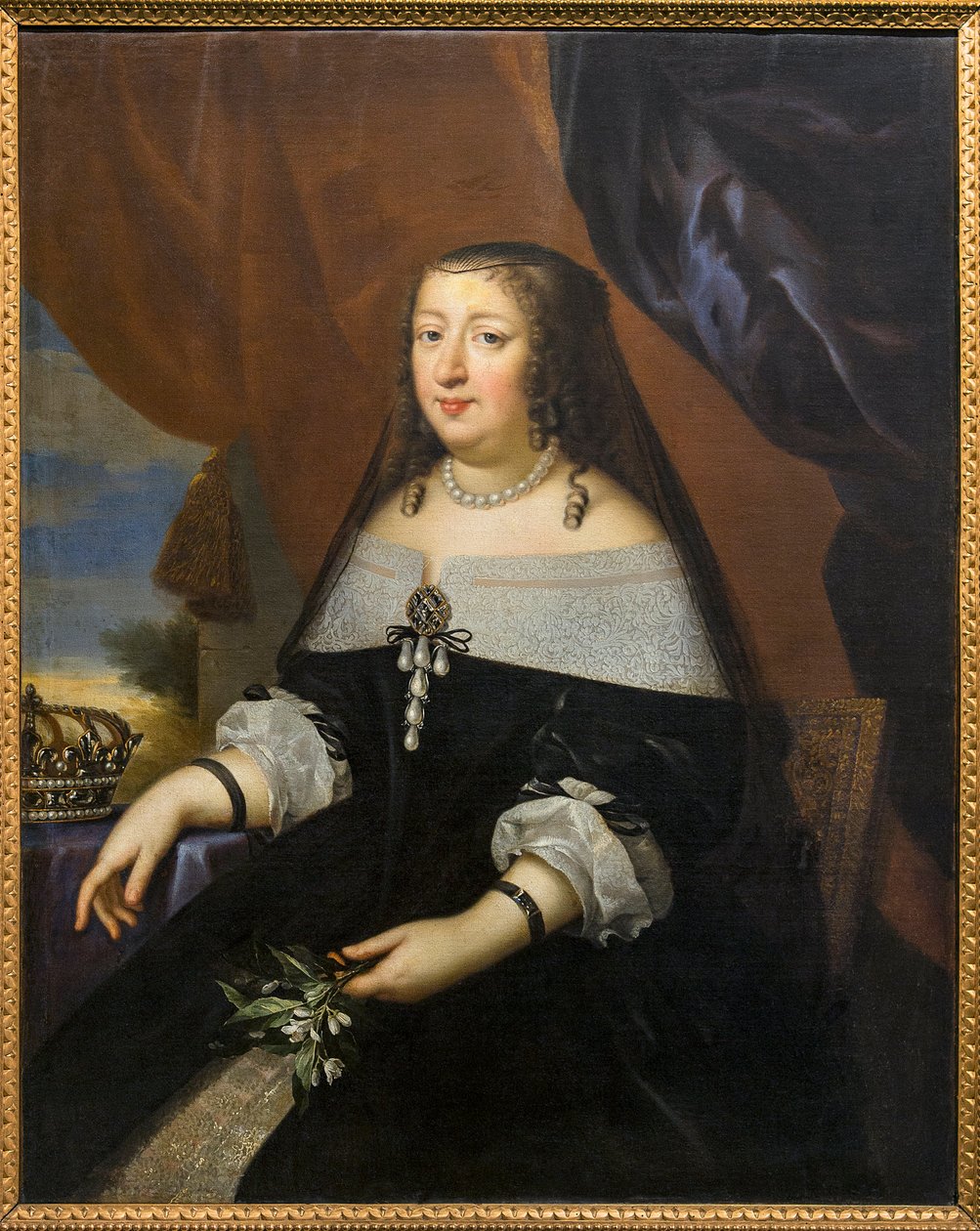 Portræt af Anne af Østrig (Østrig) ATTED TO Jean Nocret (1615-1672) - Musee Saint-Loup, Troyes af Jean Nocret