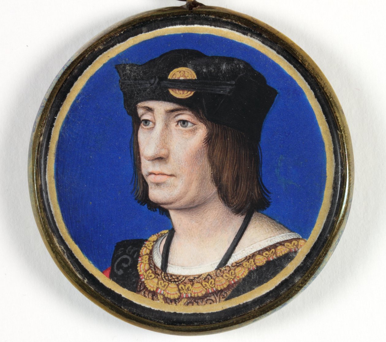 Kong Ludvig XII af Frankrig (akvarel og kropsfarve på vellum) af Jean (attr.to) Perreal