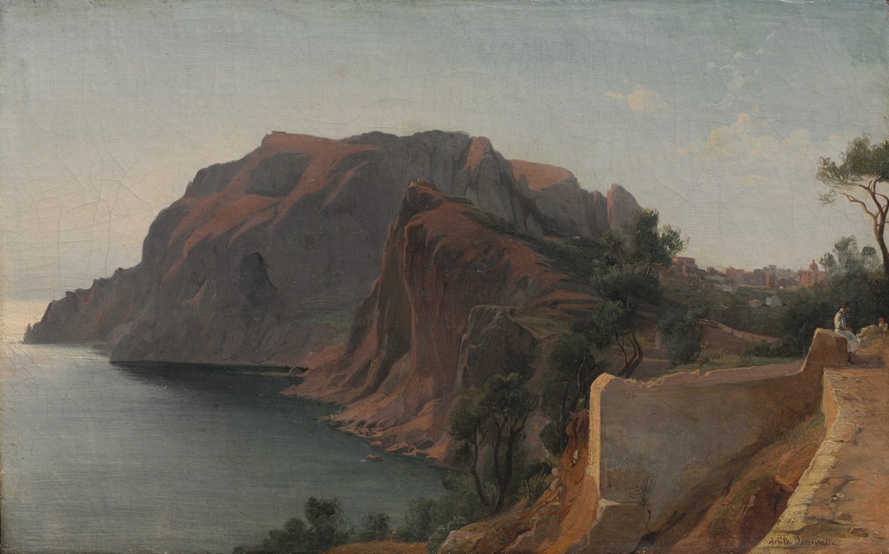 Capri, ca. 1845 (olie på stof) af Jean Achille Benouville
