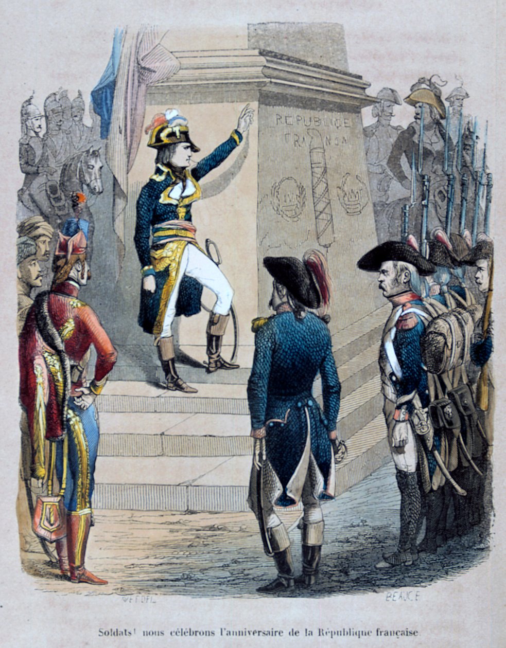 Napoleon i Egypten, 1847. af Jean Adolphe Beauce