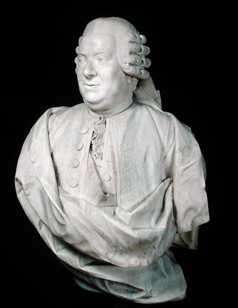 Buste af Nicolas Beaujon (1718-86) (marmor) af Jean Antoine (attr. to) Houdon