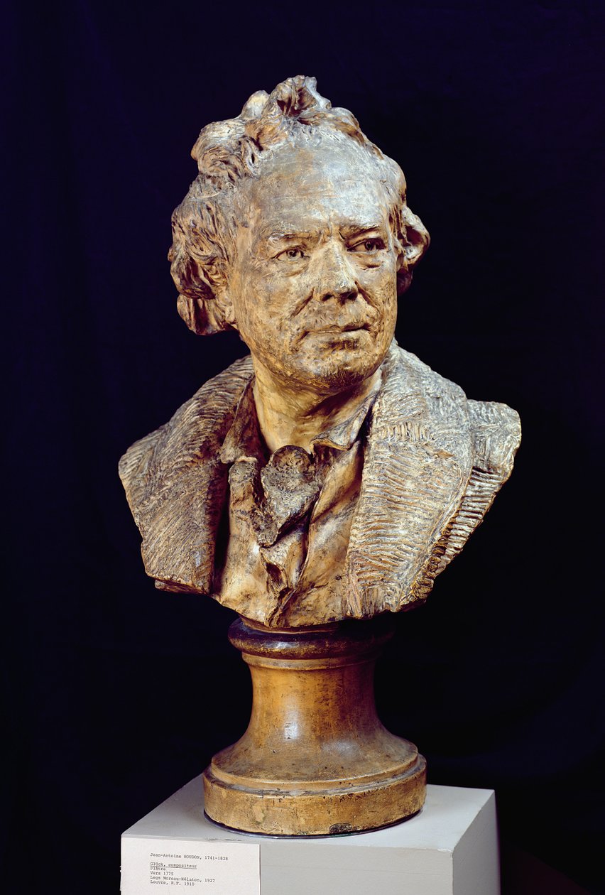 Buste af Christoph Wilibald von Gluck (1714-87) ca. 1775 (gips) af Jean Antoine Houdon
