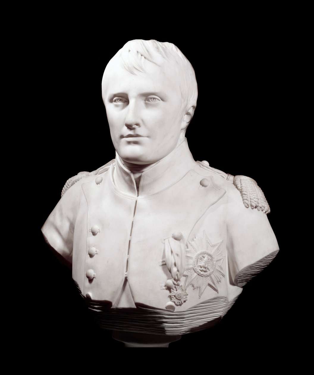 Buste af kejser Napoleon I (1769-1821) Skulptur af Jean Antoine Houdon (1741-1828) 1808 Versailles, Musee du chateau af Jean Antoine Houdon