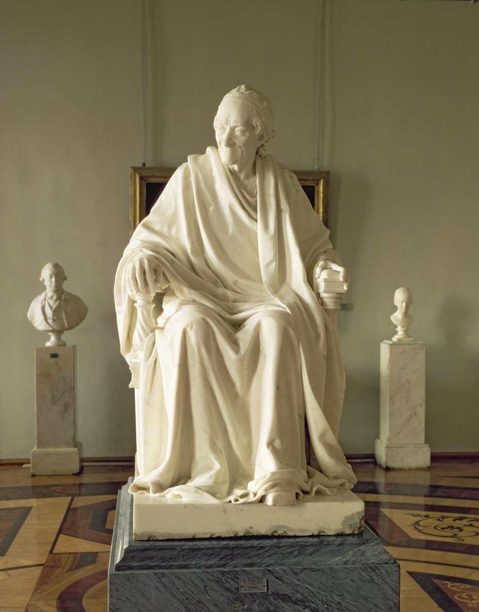 Francois Marie Arouet Voltaire (1694-1778) 1781 (marmor) af Jean Antoine Houdon