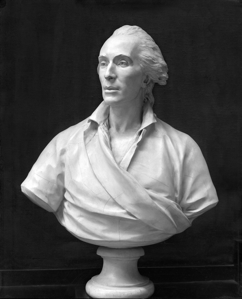Jean-Baptiste de Piquet (1729-86) Marquis de Mejanes (1729-86) 1786 (marmor) af Jean Antoine Houdon
