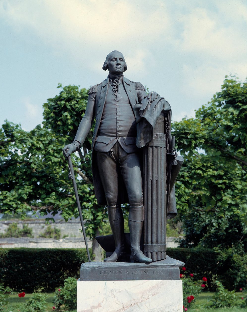 Portræt af George Washington (1732-1799) Skulptur af Jean Antoine Houdon (1741-1828) Blearancourt fra det 18. århundrede, fransk-amerikansk museum af Jean Antoine Houdon
