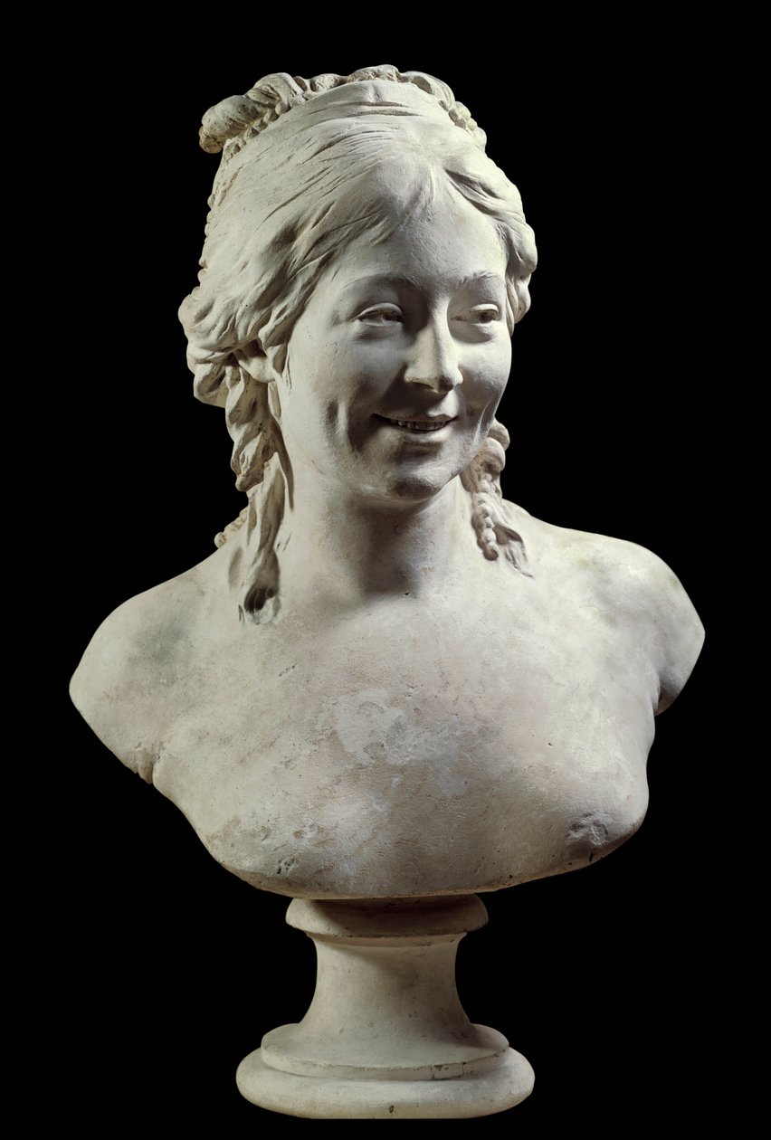 Portræt af Madame Houdon (nee Marie Ange Cecile Langlois) (1765-1823) Skulptur af Jean Antoine Houdon (1741-1828) Paris fra det 18. århundrede, Louvre-museet af Jean Antoine Houdon