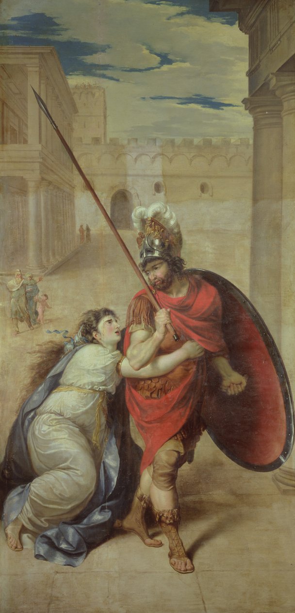 Hectors farvel til Andromache af Jean Antoine Julien de Parme