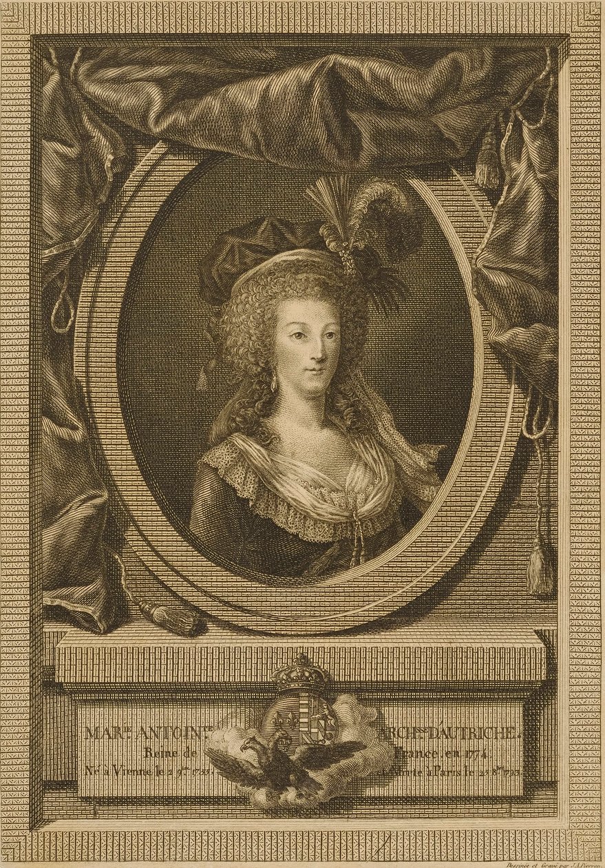 Marie Antoinette, hertuginde af Østrig af Jean Antoine Pierron