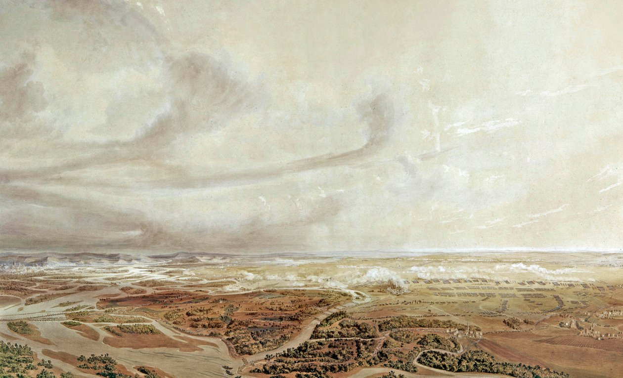 Slaget ved Wagram (5.-6. juli 1809): Fransk sejr mod østrigere af Jean Antoine Simeon Fort