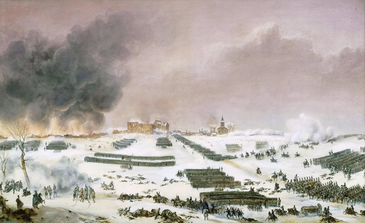 Slaget ved Preussisch-Eylau den 7. februar 1807 af Jean Antoine Simeon Fort
